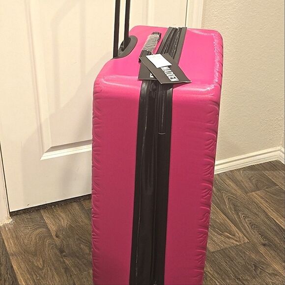 Steve Madden Branded Logo 28" Hard Side Logo Luggage- Rose - Picture 7 of 13